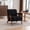Black, variant on 30" Mid-Century Style Butacas Para Sala Couch, Comfy Small Chair with Chenille Fabric, Reading Nook Chair with Wood Frame for Living Room Balcony, Rust Red