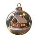 thumbnail image 3 of Adorno navideño, decoración plana de acrílico, adorno festivo con escena de cabaña, colgante ligero de 8 cm para árbol de Navidad, decoración estacional, 3 of 5