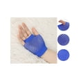 thumbnail image 2 of INSPIRE CHIC Women's Fingerless Mesh 1980s Fancy Dress Party Costume Accessories Fishnet Gloves Short-1Pair Royal Blue, 2 of 5
