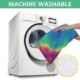 thumbnail image 6 of Colorful Rainbow Tie Dye Spiral Pattern Square Tablecloth,Waterproof Square Table Cover,Wipeable Spillproof Washable Table Cover for Home Kitchen Party Decor 42"X42"(107x107cm), 6 of 6