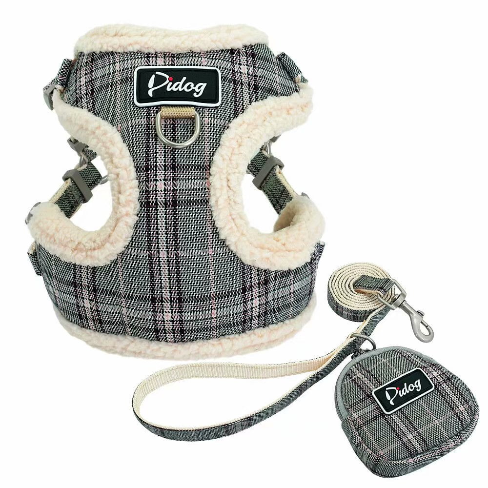 Didog Multi-Use Escape Proof Dog Harnesses for Escape Artist Dogs,Reflective Adjustable Padded Sports Vest Harlter for Medium Large Dogs Hiking Walking Trails,Rose,L 