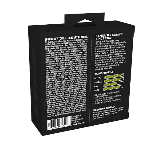 Ernie Ball Regular Slinky Cobalt Electric Guitar Strings 3 Pack - 10-46 Gauge