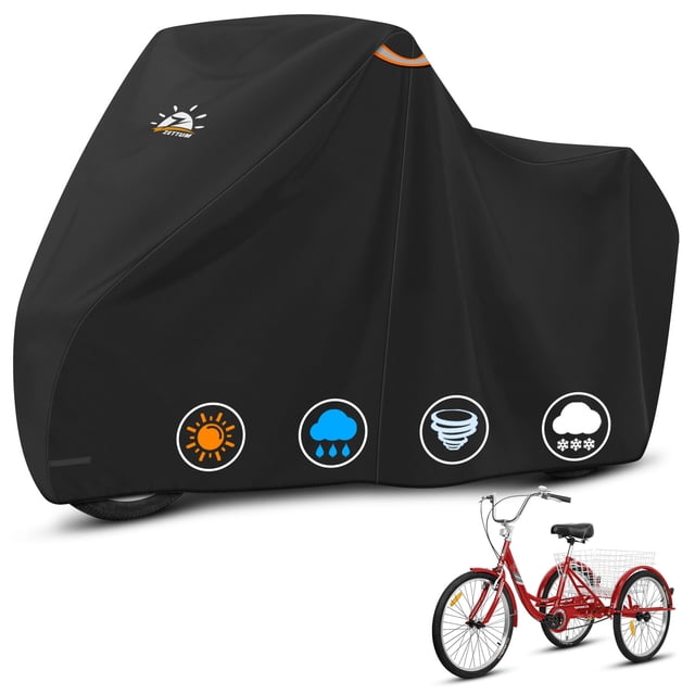 Cubierta para triciclo Zettum 600D impermeable con orificio para candado 191 x 76 x 112 cm