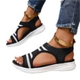thumbnail image 5 of Willtoo Womens Mesh Walking Sandals Open-Toe Summer Hollow Out Breathable Athletic Sandals Beach Casual Loose Outdoor Shoes, 5 of 6