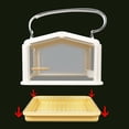 thumbnail image 4 of Portable Outdoor Birdcage Adjustable Shoulder Strap Opposite Direction Horizontal Wire Mesh Parrots, 4 of 8
