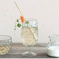 thumbnail image 3 of Creative Co-Op Glass Hobnail Stemmed Drinking Glass, Clear, Set of 6, 3 of 5