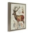 thumbnail image 4 of Stupell Industries Forest Elk with Botanicals Animals & Insects Painting Brown Floater Framed Canvas Art Print Wall Art, 25 x 25, 4 of 10