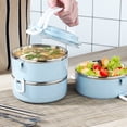 thumbnail image 4 of Box Lunch Box Lunch Box Adulte, Bento avec Compartiments, Étanche Lunchbox for Work Camping Lave-Vaisselle Micro-Ondes, 4 of 5