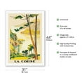 thumbnail image 2 of Corsica (La Corse) - France - Paris-Lyon-Mediterrannee (PLM) French Railroad - Vintage Railroad Travel Poster by Lucien Peri c.1932 - Fine Art Rolled Canvas Print 27in x 40in, 2 of 4