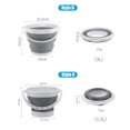 thumbnail image 3 of Cubos De Silicona Plegable Pesca Lavado De Autos Acampar Al Aire Libre Suministros De Baño Gran Capacidad? Lavado De Autos Pesca Al Aire Libre Baño Redondo Cubo De Cocina Vogacara OD010137-04, 3 of 5