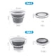 thumbnail image 3 of Cubos De Silicona Plegable Pesca Lavado De Autos Acampar Al Aire Libre Suministros De Baño Gran Capacidad? Lavado De Autos Pesca Al Aire Libre Baño Redondo Cubo De Cocina Yuarrent OD010137-04, 3 of 5
