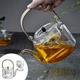 thumbnail image 3 of AMLESO Glass Teapot, Stovetop Tea Pot, Teapots, 1000ml Tea Pots with Removable Infuser, Transparent Clear, 3 of 8