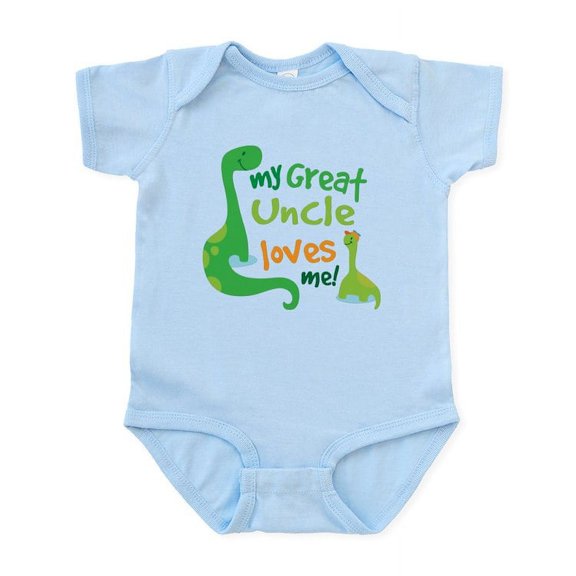 CafePress - My Great Uncle Loves Me Infant Bodysuit - Baby Light Bodysuit, Size Newborn - 24 Months