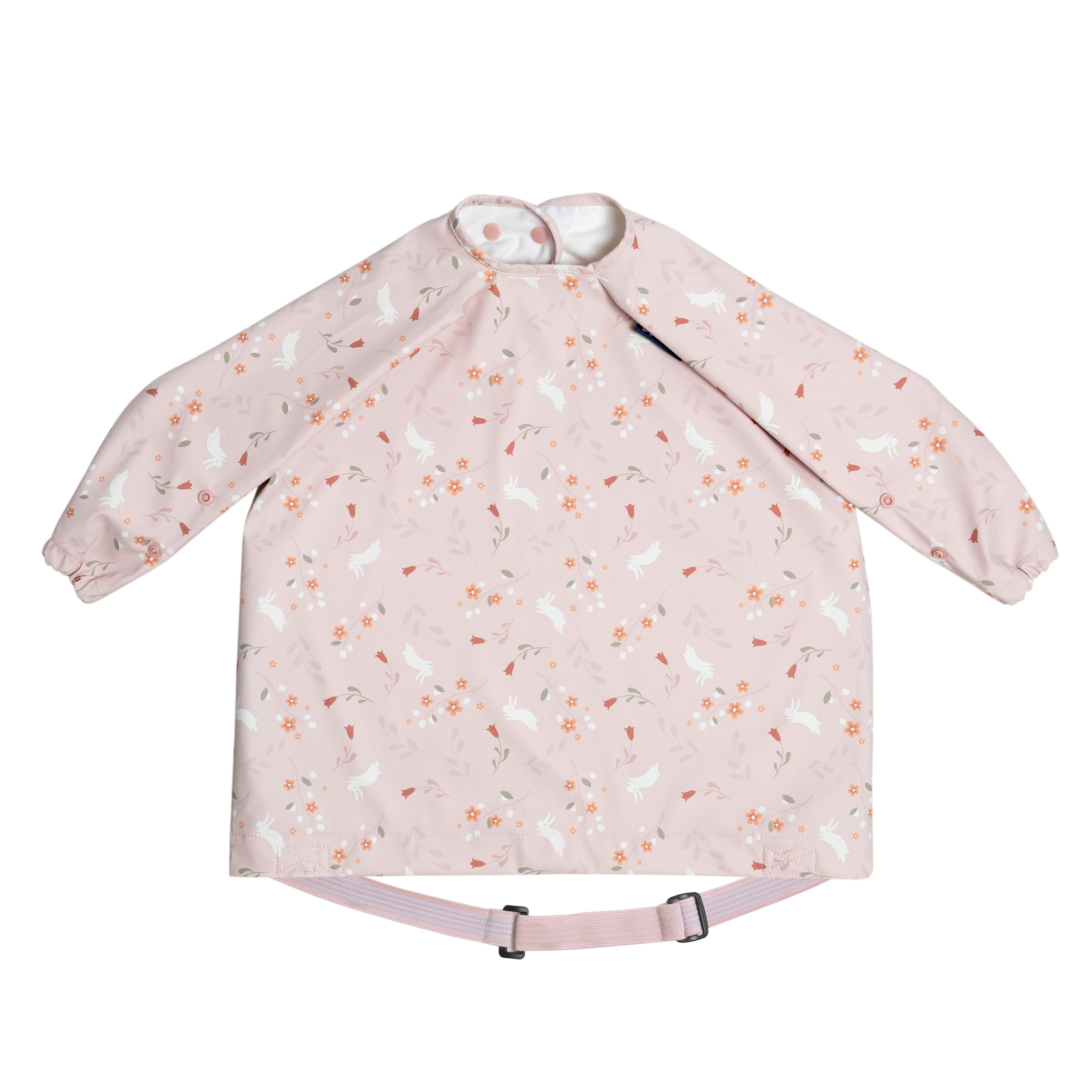 Bibado Coverall Weaning Bib 2 pack - Serengeti Spaghetti & Floral Bunnies
