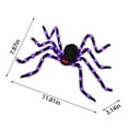 thumbnail image 3 of BinKFF Halloween Decorations 4.9 FT Giant Spider 38LED Light up Black Hairy Scary Fake Spider with Red Lighted Eyes Battery Operated Party Haunted Yard House Indoor Outdoor Decor, 3 of 6