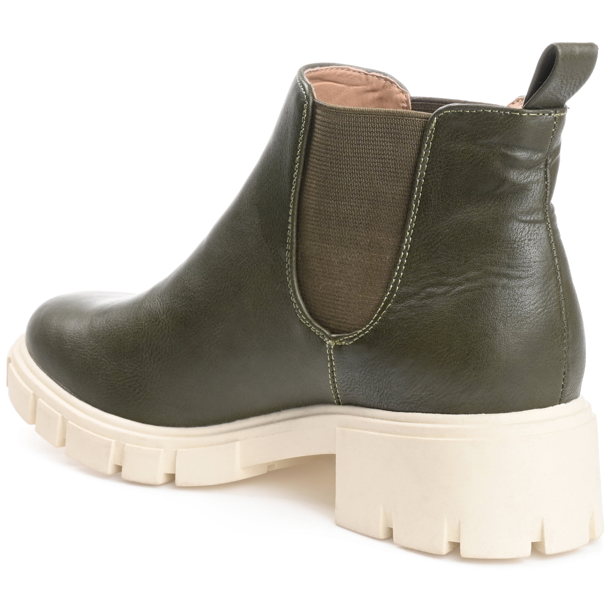 Journee Womens Rorke Pull On Block Heel Booties