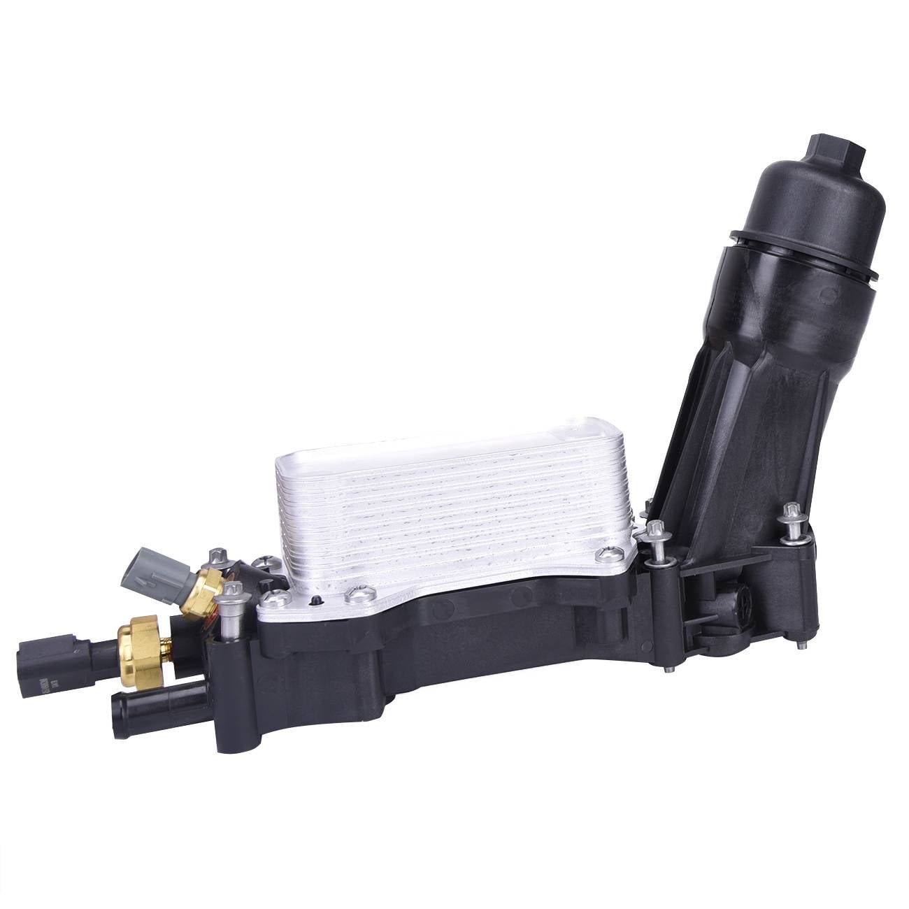 Bapmic 68105583AF Engine Oil Cooler Filter Housing Adapter Compatible with Dodge Chrysler 200 300 14-17 Jeep Wrangler