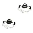 thumbnail image 3 of Wosthever Cabezas de nailon Entrenador de cuello Cabezas seguras Arnés para un entrenamiento eficaz Cabezas Ejercitador de arnés todo negro todo negro 2Conjunto, 3 of 6