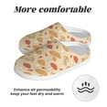thumbnail image 6 of Wukai Autumn Mushrooms Print Women's Indoor Bedroom Slipper Slip On Shoes, Unisex House Shoes with Anti-Skid Sole for Men, Gift for Women Men-13, 6 of 7