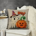thumbnail image 6 of Colorful hat ghost and pumpkin Linen toss pillowcase decoration pillowcase gifting preferred 24x24 inch cushion cover sofa pillowcase sofa bedroom living room car, 6 of 6