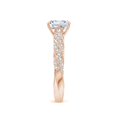 thumbnail image 3 of ANGARA Lab Grown Diamond Engagement Ring for Women in 14K Rose Gold (Size-7x5mm| Color-F-G| Clarity-VS) | April Birthstone, Anniversary, Jewelry Gift for Women | Lab-Grown Diamond Ring, 3 of 8