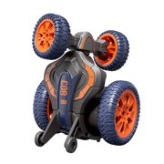 MMJ RC Stunt Car Double Sided Rotating 4WD Remote Control Deformable LED Light 10.63x5.12in Off Road