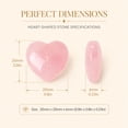 thumbnail image 2 of NOGIS 20 Pcs Rose Quartz Heart Crystals Natural Crystal Polished Healing Cute Mini Pocket Stones Palm Thumb Love Gemstones Set Reiki Energy Balancing Meditation Valentine's Day Gift (Pink), 2 of 7