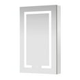 thumbnail image 2 of Santona 20 in.W x 32 in.H Medicine Cabinet with Aluminum Frameless LED Mirror, 2 of 16