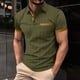 thumbnail image 1 of pstuiky camiseta de hombre, Camisa informal de verano para hombre con bolsillo en el pecho, cuello con botones y manga corta a juego. camisas casuales para hombre m, 1 of 7