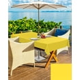 thumbnail image 3 of Outdoor Tablecloth Bright Yellow Rectangle Patio Tablecloths 60x84, Waterproof Outside Table Cloths with Umbrella Hole and Zipper, Solid Color Summer Table Cover for Outdoor Tables Garden, 3 of 5