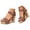 Brown, variant on Dakaela Women's Platform Wedge Sandals Open Toe Ankle Strap Summer Dressy Shoes Cork Slip on Wedding Party Dressy High Heeled Sandal Size 6-10 Beige
