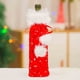 thumbnail image 1 of Teissuly Christmas Decor Wine Bottle Cover Set Plush Coat Dress Toppers Decorative for Christmas Wedding Birthday Holiday Dining Table Decor Teissuly WER202310164706, 1 of 5