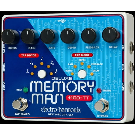 Electro-Harmonix EHX MT1100-TT Deluxe Memory Man Delay w/ Tap Tempo 1100ms Part Number: