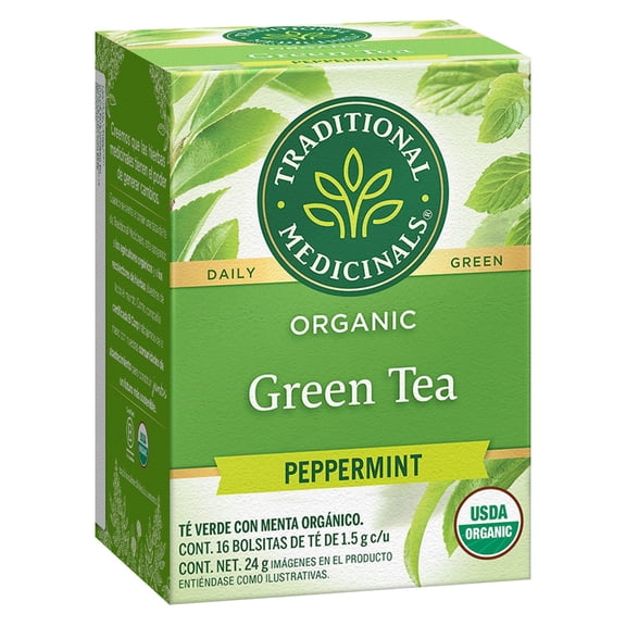 Té verde Traditional Medicinals con menta orgánico 24 g
