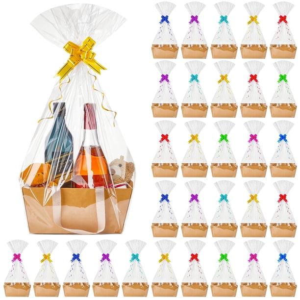 Cesta de regalo Tuanse DIY, kit de cestas de regalo a granel con 30 cestas