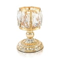 thumbnail image 2 of Dserhfy Faux Crystal Candle Holder European Style Candle Cup Shiny Tealight Holder Table Centerpiece for Home Wedding Party Decoration, 2 of 7