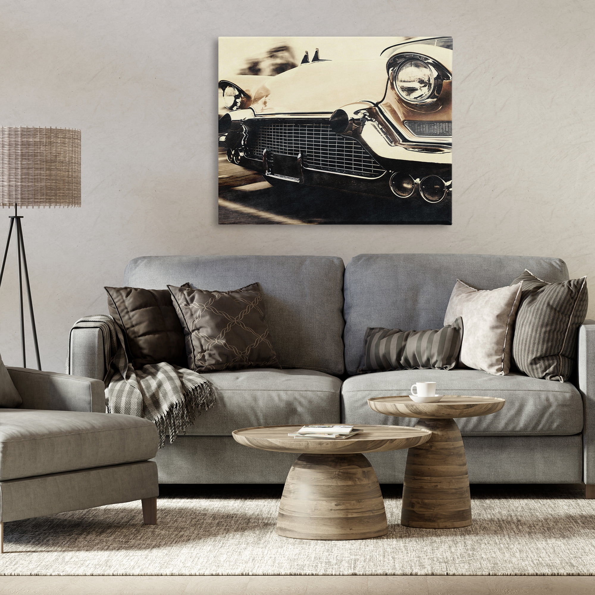 Stupell Industries Vintage Ride Headlights Canvas Wall Art, design by Marcus Prime