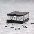 thumbnail image 4 of DC12V 5.5x2.5mm to 12V 5V SATA HDD SSD Power Cable Hard Disk Adapter Module Power Supply DC-SATA Nas 5SATA,1 * Module 1 * power cable,Black, 4 of 8