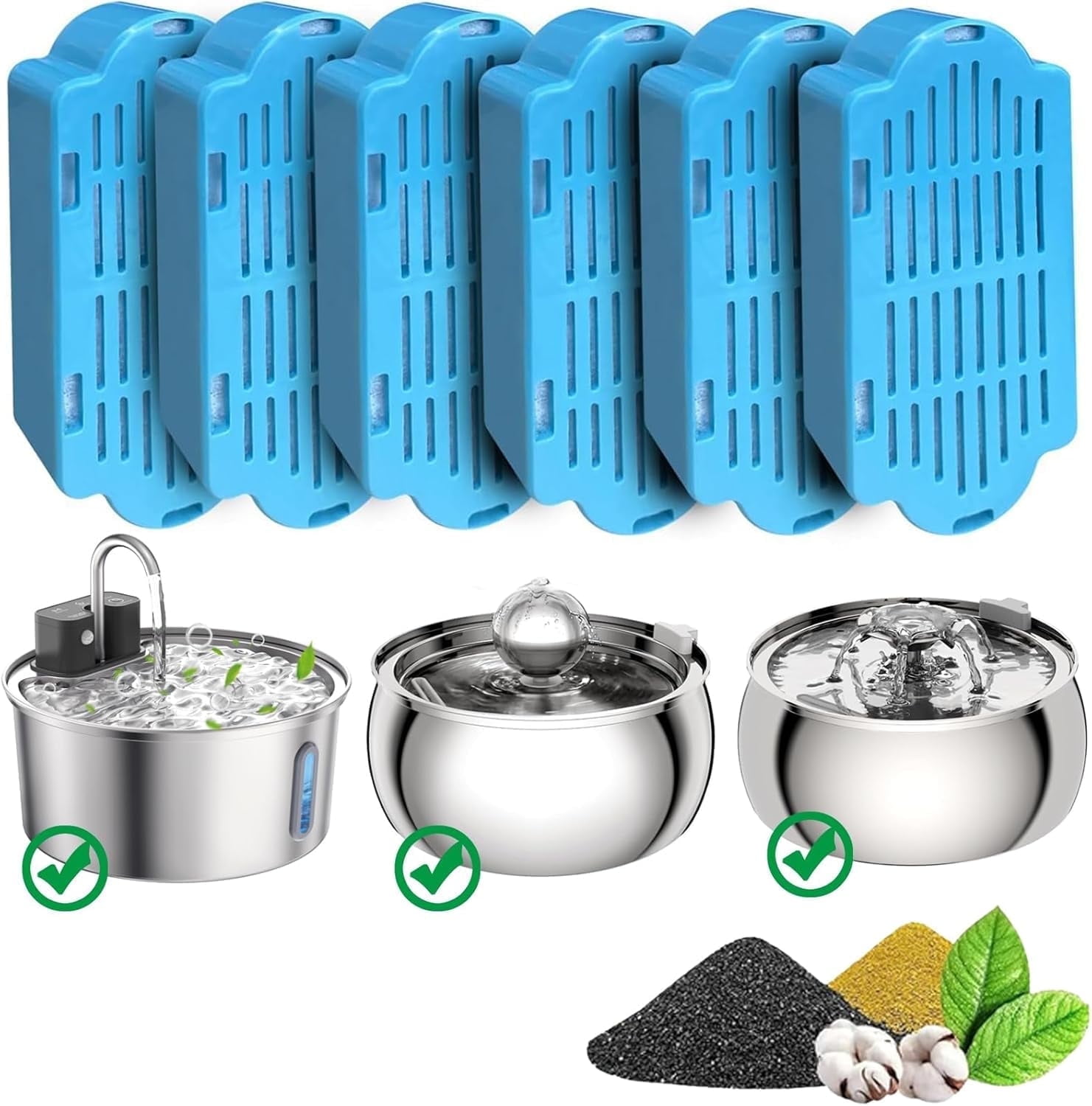 FURCLAN Cat Fountain Replacement Filter Set photo 1