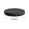 thumbnail image 4 of Daiosportswear Universal Round Pool & Spa Cover, 6ft-15ft Diameter, Waterproof, Durable, Fits Inflatable, Pet Pools, Outdoor Furniture Cover, Strong Material, UV Resistant, All Weather Protection, 4 of 9