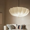 thumbnail image 3 of Arturesthome Nordic Medieval Fabric Pendant Lamp French Hotel Living Room Chandelier, 3 of 5