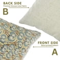 thumbnail image 4 of Fabdivine Farmhouse Viscose Linen Cushion Case Decor for Home, Accent Pillow for Living Room, Size 14"X14", Blue, Pillow for Bed, Couch, Sofa, 4 of 4
