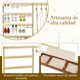 thumbnail image 5 of Organizador de Joyas, Organizador de Aretes de 5 Niveles Estante de Joyas, Exhibición de joyas de Collares, Joyero Organizador Para Guardar Pulseras Pendientes Anillos Relojes, 5 of 8