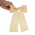 thumbnail image 4 of Unique Bargains 1 Pc Fashionable Bow Ribbon Duckbill Hair Clips for Home Champagne, 4 of 5