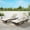 Khaki, variant on Modern 76" Outdoor PE Rattan Reclining Chair Set, Lounge Chair Recliner up to 150°, for Beach, Poolside, Garden, Set of 2, Brown Frame, 6 Available Color Cushion