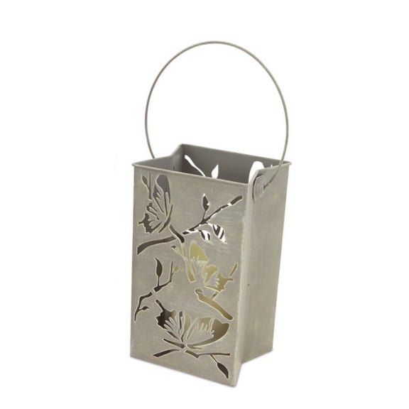 Melrose 9" Battery Operated LED Flameless Candle Outdoor Lawn Stake Luminary with Butterfly Motif