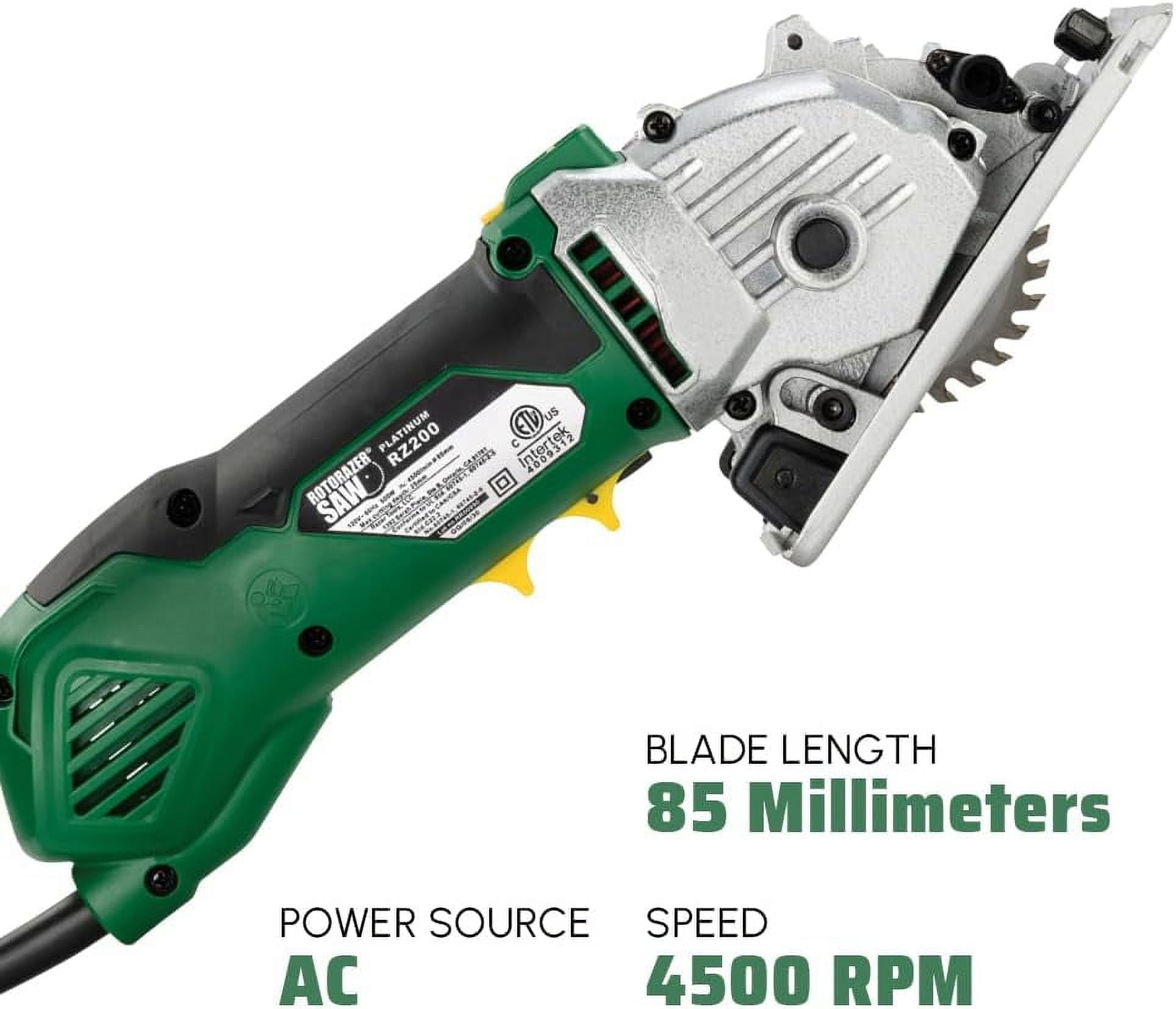 Rotorazer Saw Platinum 500-Watt 120V Corded Electric Circular Power Saw As seen on TV!