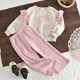 thumbnail image 2 of Futezty Toddler Baby Girl Clothes 2PC Long Sleeve Pullover Sweatshirt and Pants Infant Fall Winter Outfit 2T-7T, 2 of 6