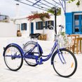 thumbnail image 4 of Goplus 24" 3-wheel Bicycle Adult Tricycle Seat Height Adjustable w/ Bell, 4 of 10