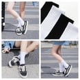 thumbnail image 6 of IKIBVTY Womens Crew Socks, 8 Pairs Soft Breathable Casual & Dress Outfits Socks for Women Daily Wear Ideal for Boots & Sneakers crew socks women Size 9-11, 6 of 6